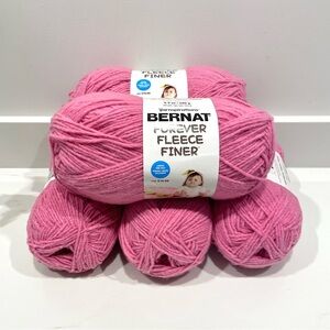 NEW Bernat Forever Fleece Finer Yarn (Petunia)